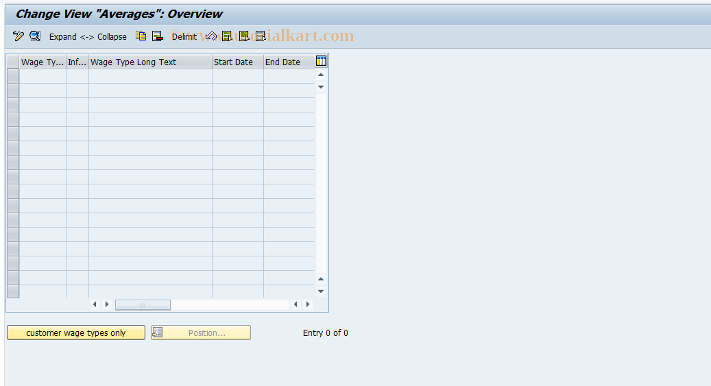 SAP TCode S_AHR_61001542 - IMG-Activity: OHAARAB004