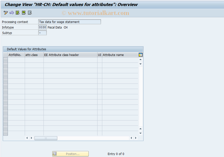 SAP TCode S_AHR_61001548 - IMG Activity: OHACST036