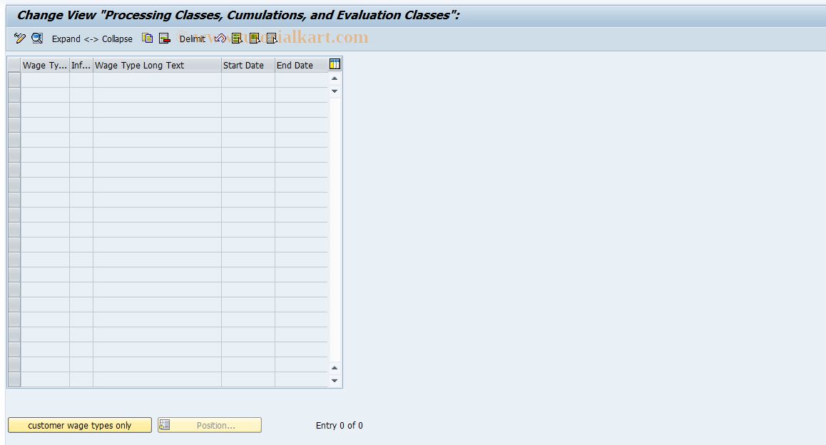 SAP TCode S_AHR_61001554 - IMG-Activity: OHAARAB003