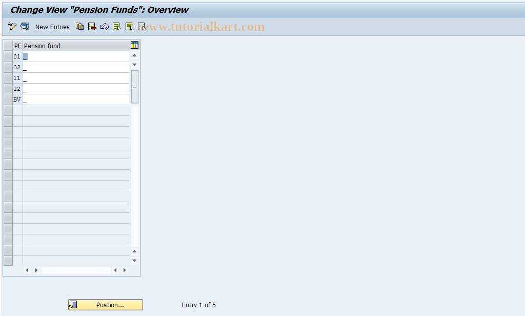 SAP TCode S_AHR_61001565 - IMG Activity: OHACPK014