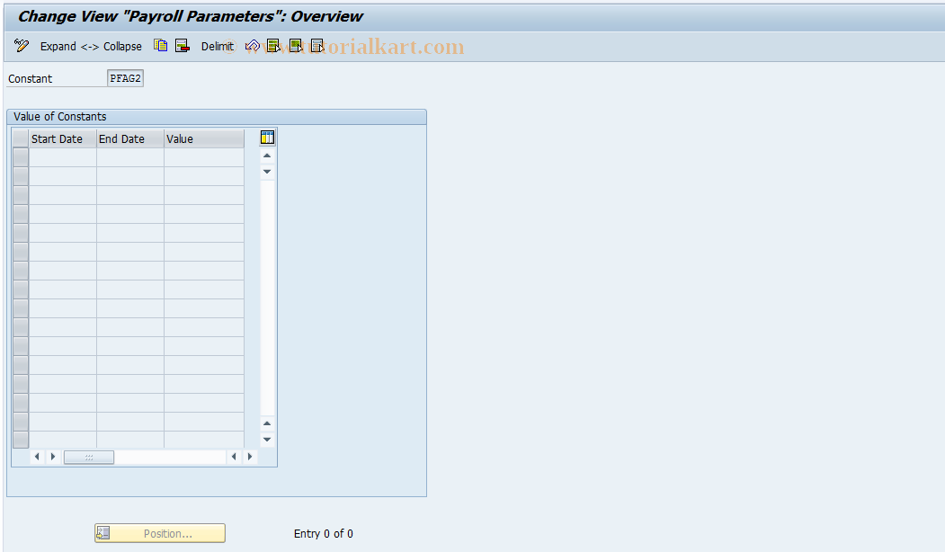 SAP TCode S_AHR_61001583 - IMG Activity: OHAA653B