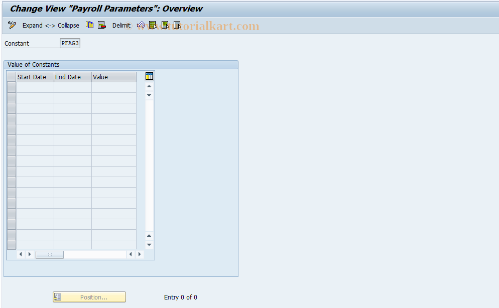 SAP TCode S_AHR_61001586 - IMG Activity: OHAA653C