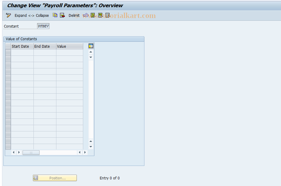 SAP TCode S_AHR_61001590 - IMG Activity: OHAA653F