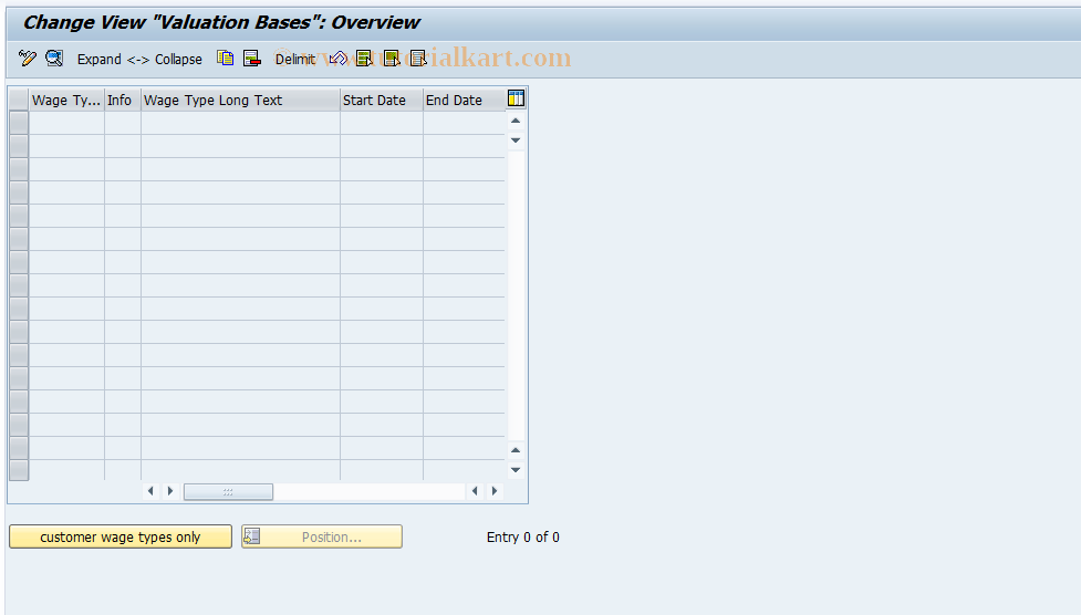 SAP TCode S_AHR_61001616 - IMG Activity: OHACMA014