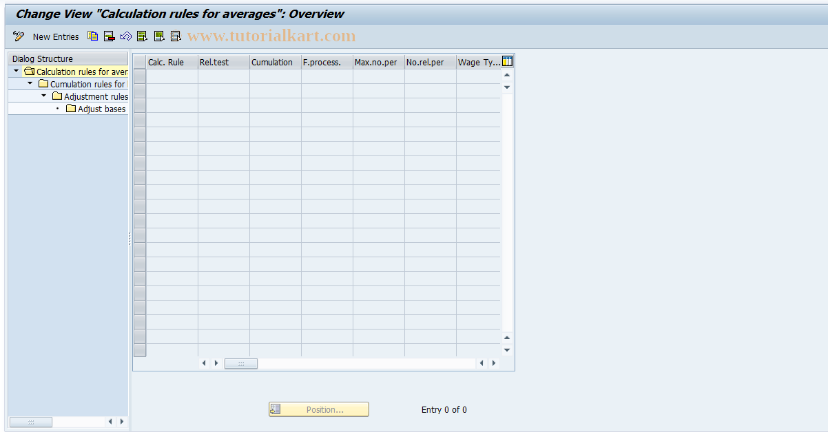 SAP TCode S_AHR_61001657 - IMG-Activity: OHAAR_AV_1