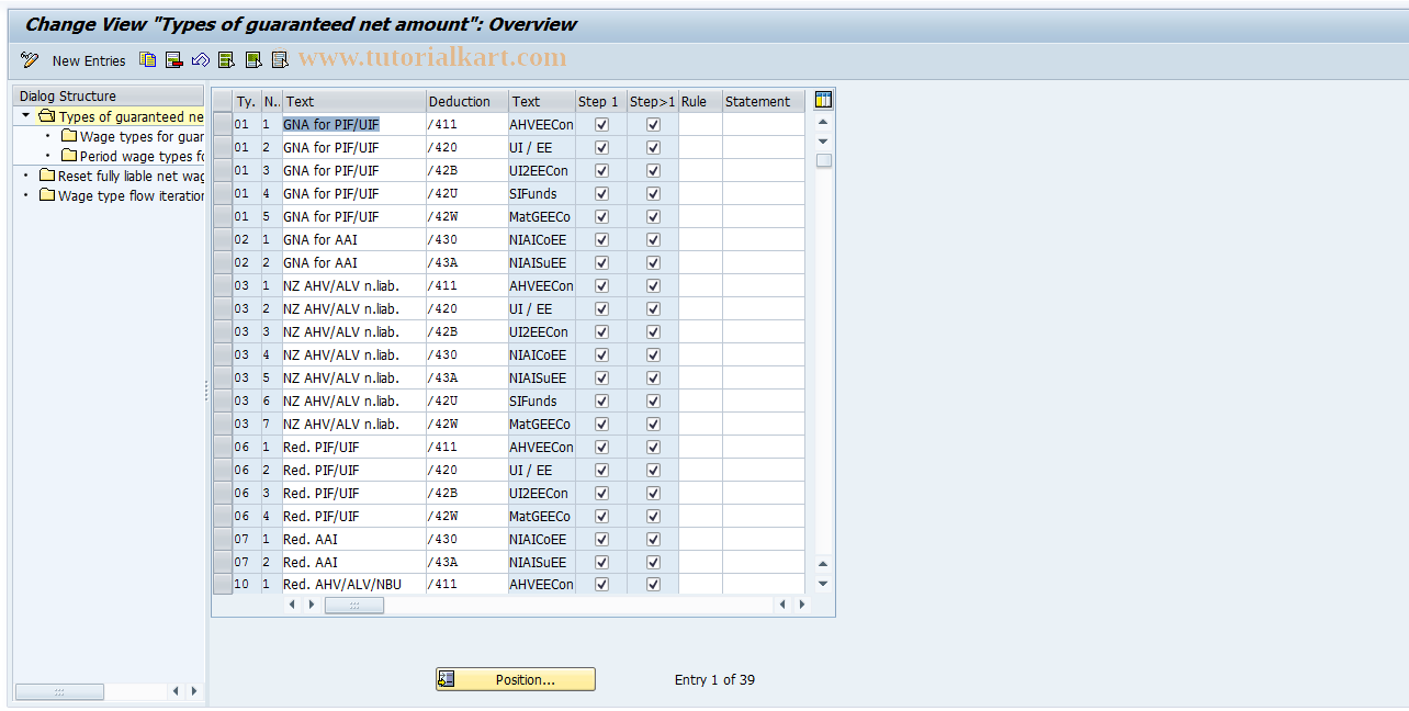 SAP TCode S_AHR_61001737 - IMG Activity: OHACSV906