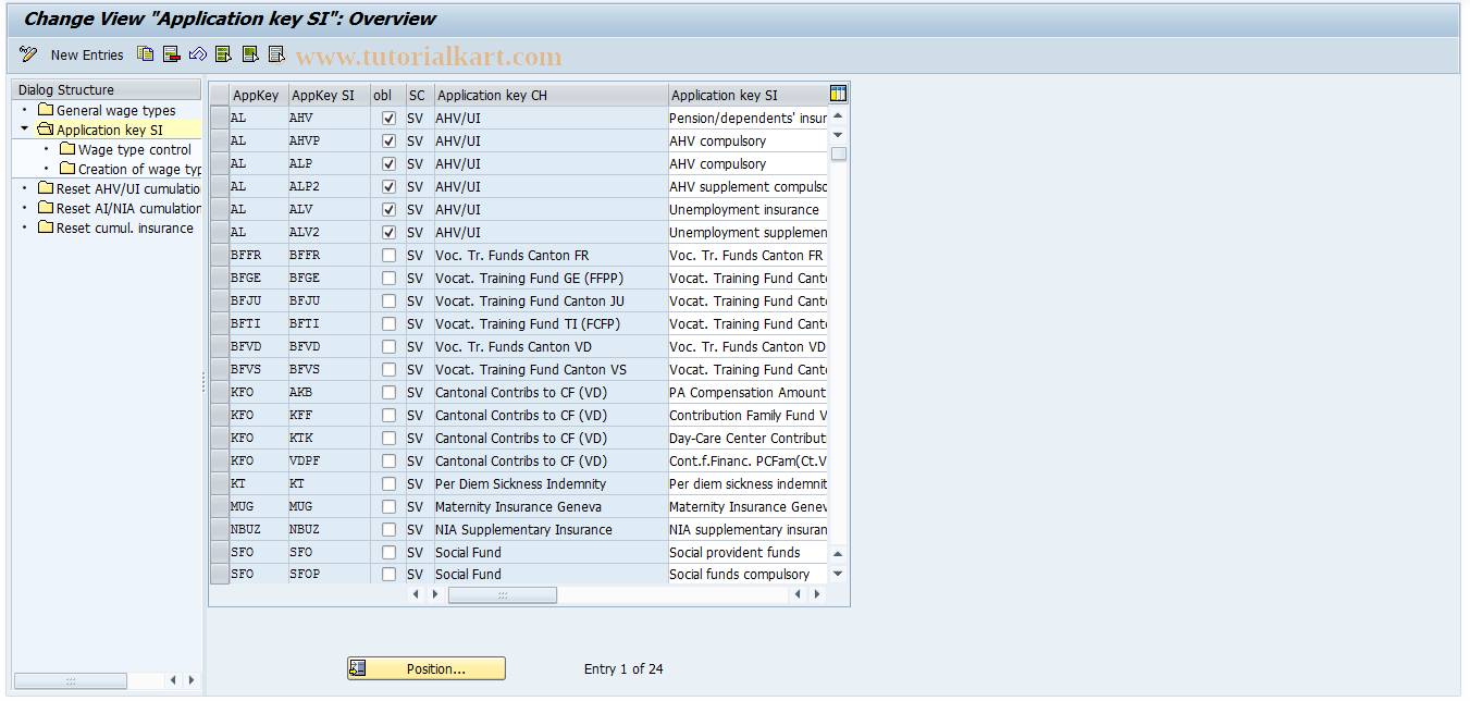 SAP TCode S_AHR_61001741 - IMG Activity: OHACSV905