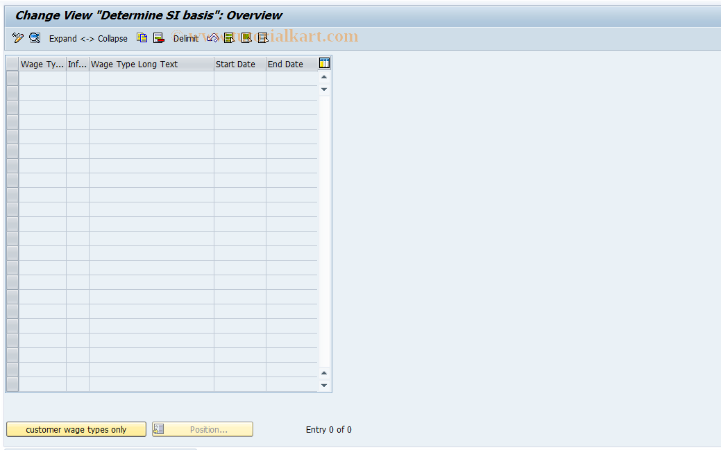 SAP TCode S_AHR_61001754 - IMG Activity: OHACSV012