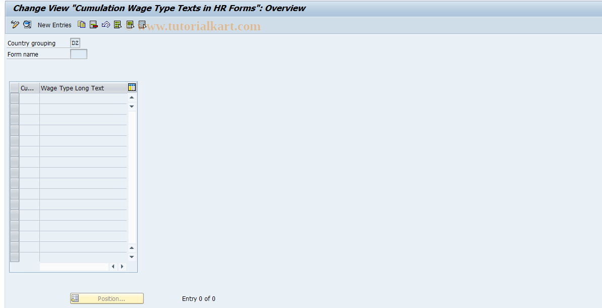 SAP TCode S_AHR_61001761 - IMG Activity: SIMG_OHAA424