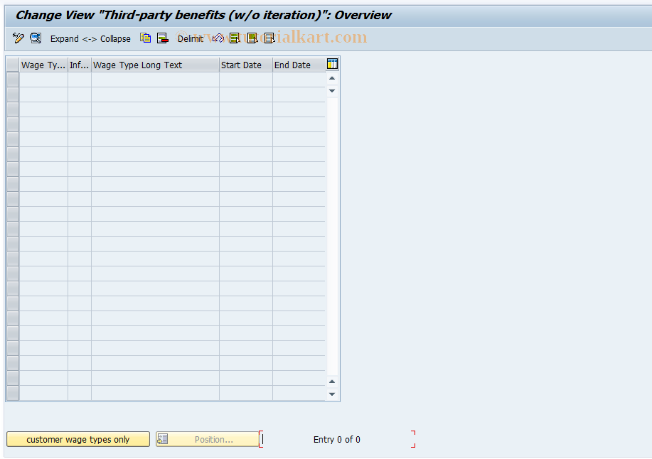 SAP TCode S_AHR_61001762 - IMG Activity: OHACSV022