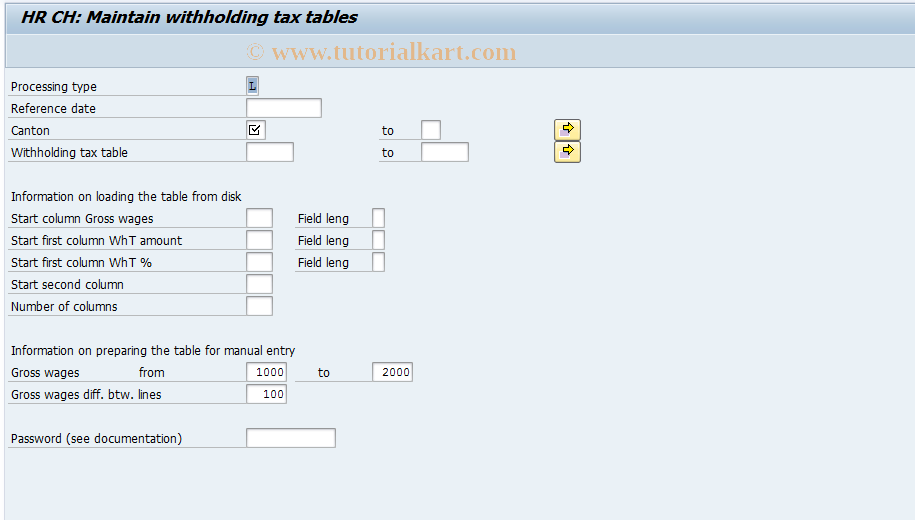 SAP TCode S_AHR_61001782 - IMG Activity: OHACST052