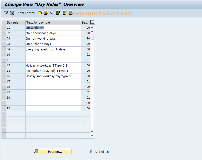 SAP TCode S_AHR_61001784 - IMG Activity: OHAAAB004