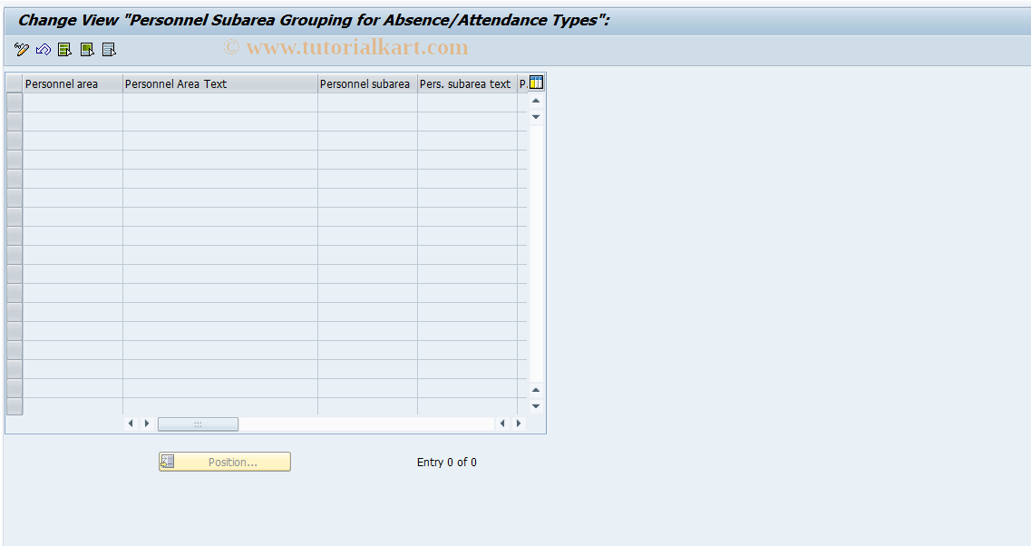 SAP TCode S_AHR_61001847 - IMG Activity: OHAAAB101