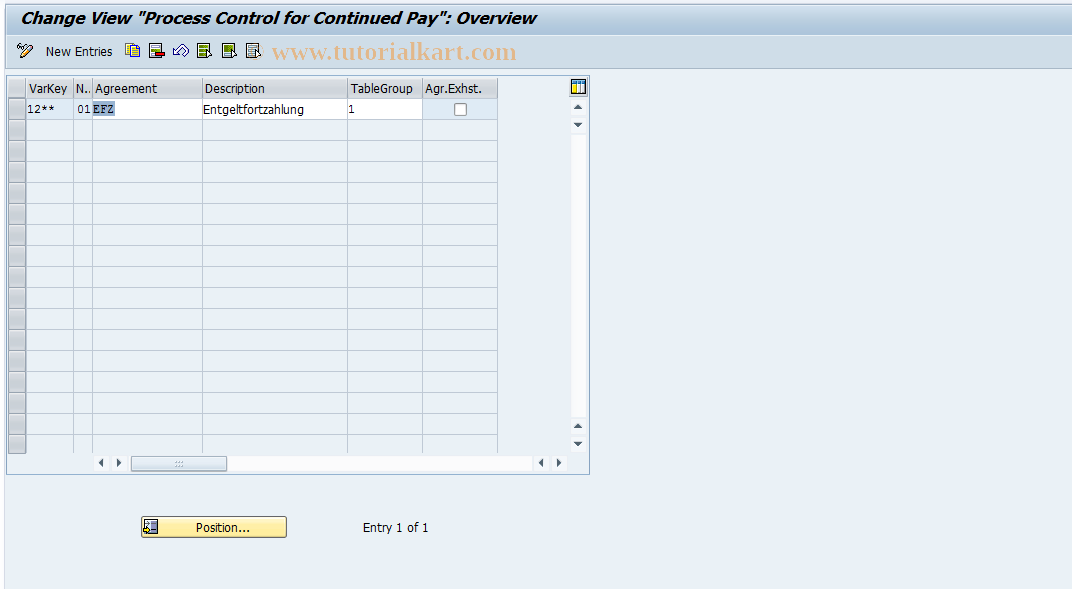 SAP TCode S_AHR_61001851 - IMG Activity: SIMG_OHAA414