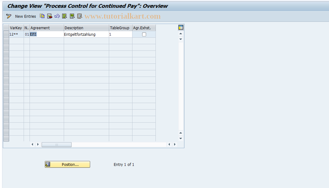 SAP TCode S_AHR_61001856 - IMG Activity: SIMG_OHAA415