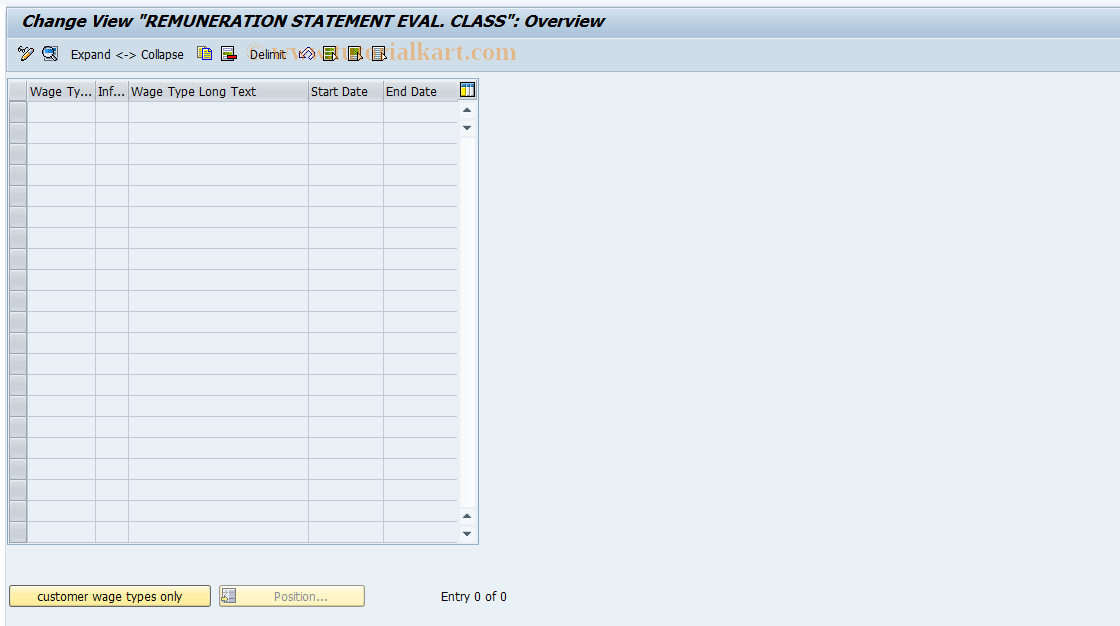 SAP TCode S_AHR_61001882 - IMG Activity: SIMG_OHAC507