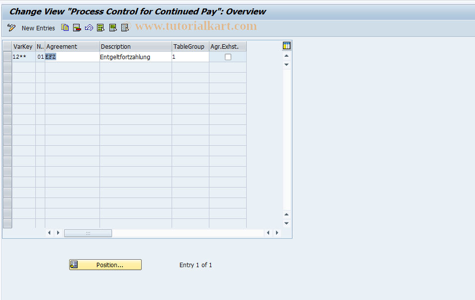 SAP TCode S_AHR_61001946 - IMG Activity: SIMG_OHAA412