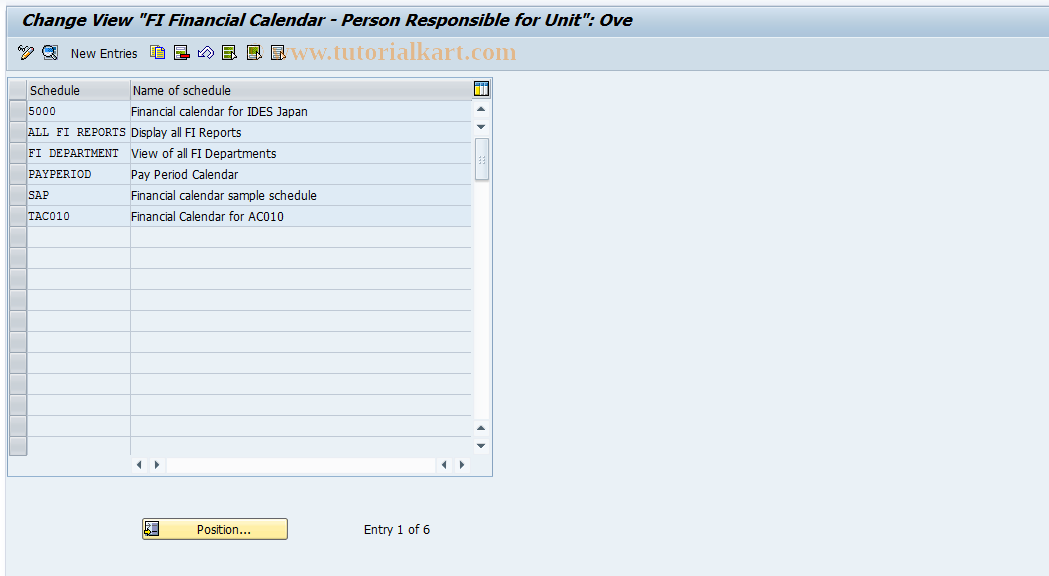 SAP TCode S_AHR_61001991 - IMG Activity: OHAAPAY002