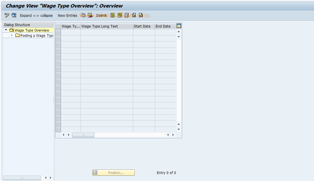 SAP TCode S_AHR_61002034 - IMG Activity: OHACRI031