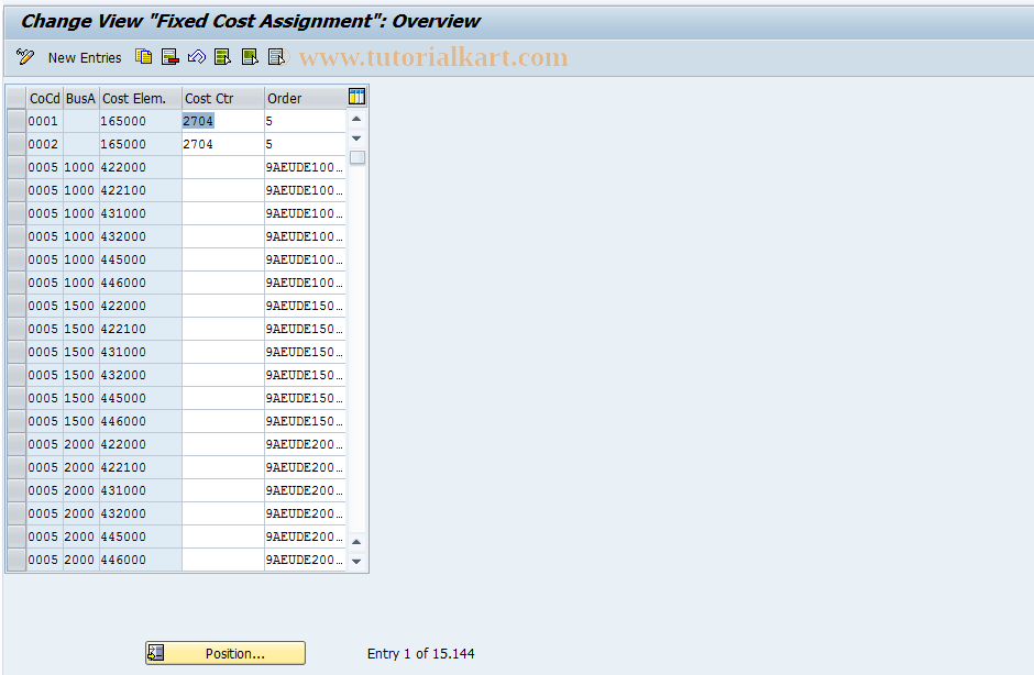 SAP TCode S_AHR_61002046 - IMG Activity: OHACRI061