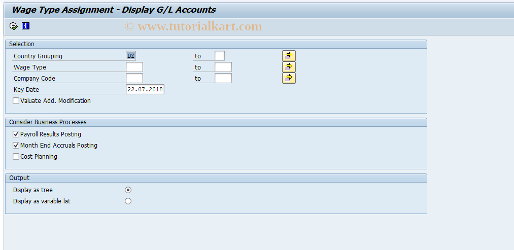 SAP TCode S_AHR_61002091 - IMG Activity: OHAARI062