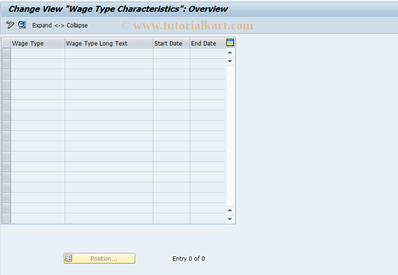 SAP TCode S_AHR_61002136 - IMG Activity: OHAASZ224