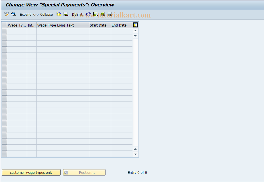 SAP TCode S_AHR_61002145 - IMG Activity: OHAASZ240