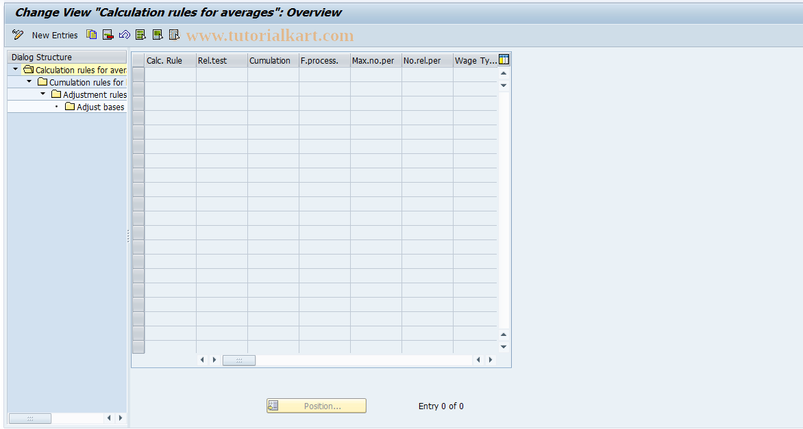 SAP TCode S_AHR_61002174 - IMG Activity: OHAAAV511A