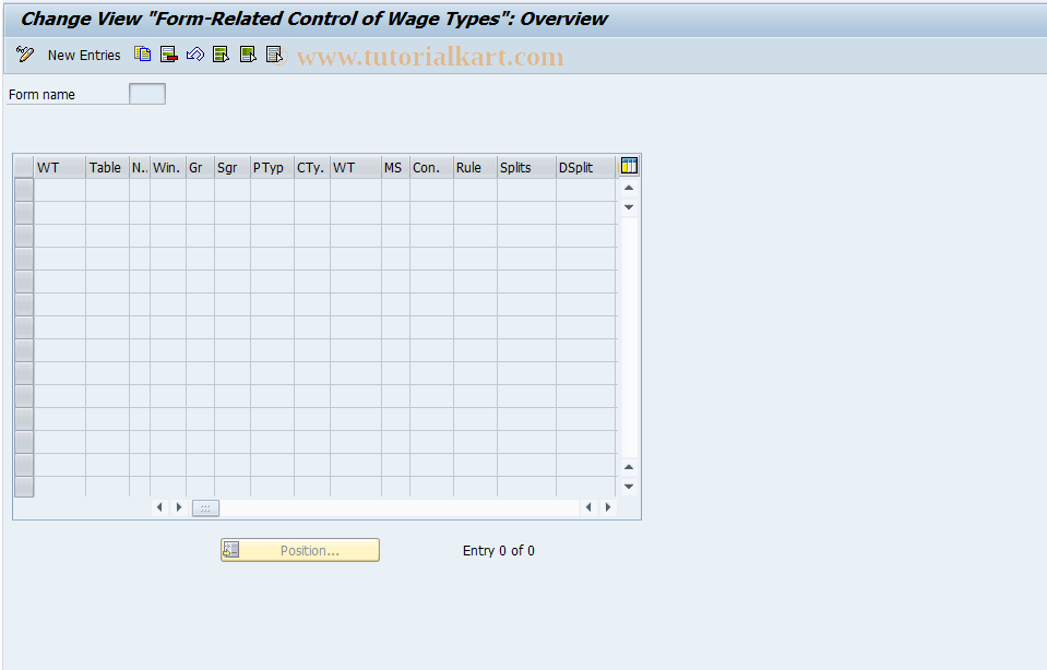 SAP TCode S_AHR_61002200 - IMG-Aktivität: SIMG_OHAW409