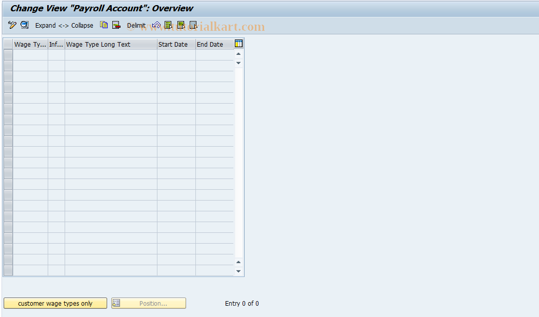 SAP TCode S_AHR_61002210 - IMG Activity: OHACLK443