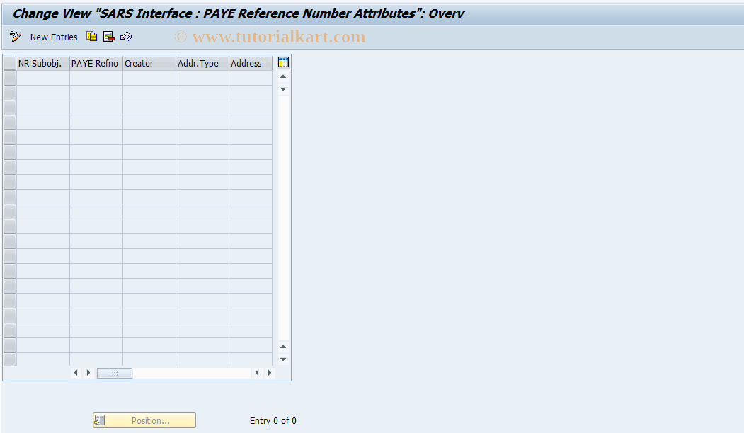 SAP TCode S_AHR_61002254 - IMG-Aktivität: OHAZA_IRP52