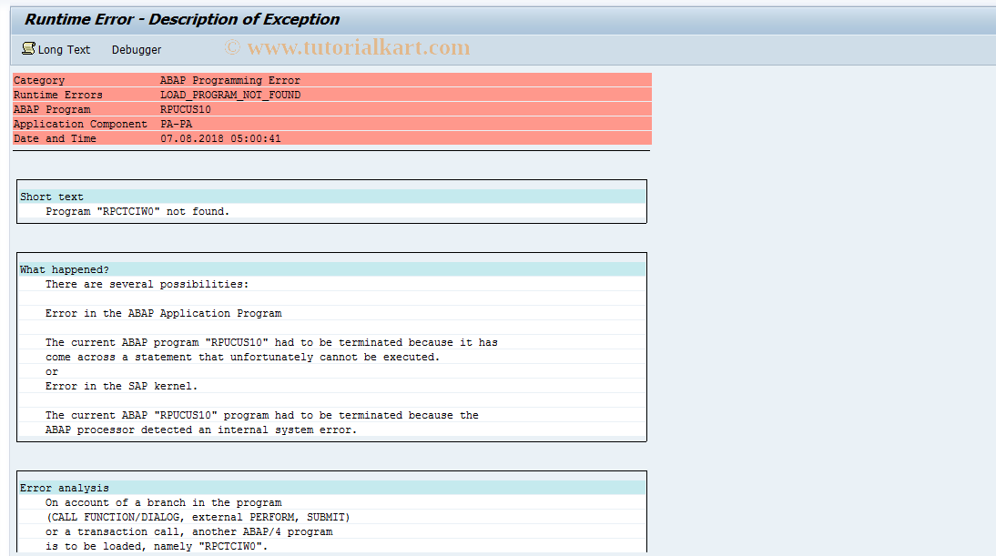 SAP TCode S_AHR_61002257 - IMG-Aktivität: OHAZA_IRP56