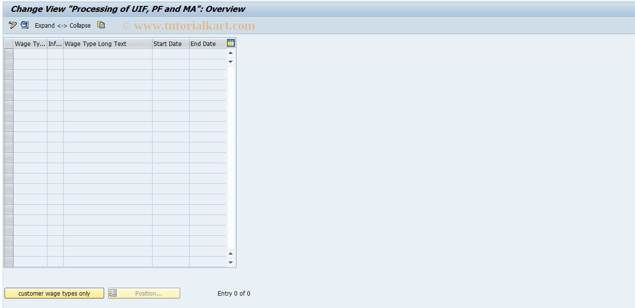 SAP TCode S_AHR_61002266 - IMG-Aktivität: OHAWCWS33