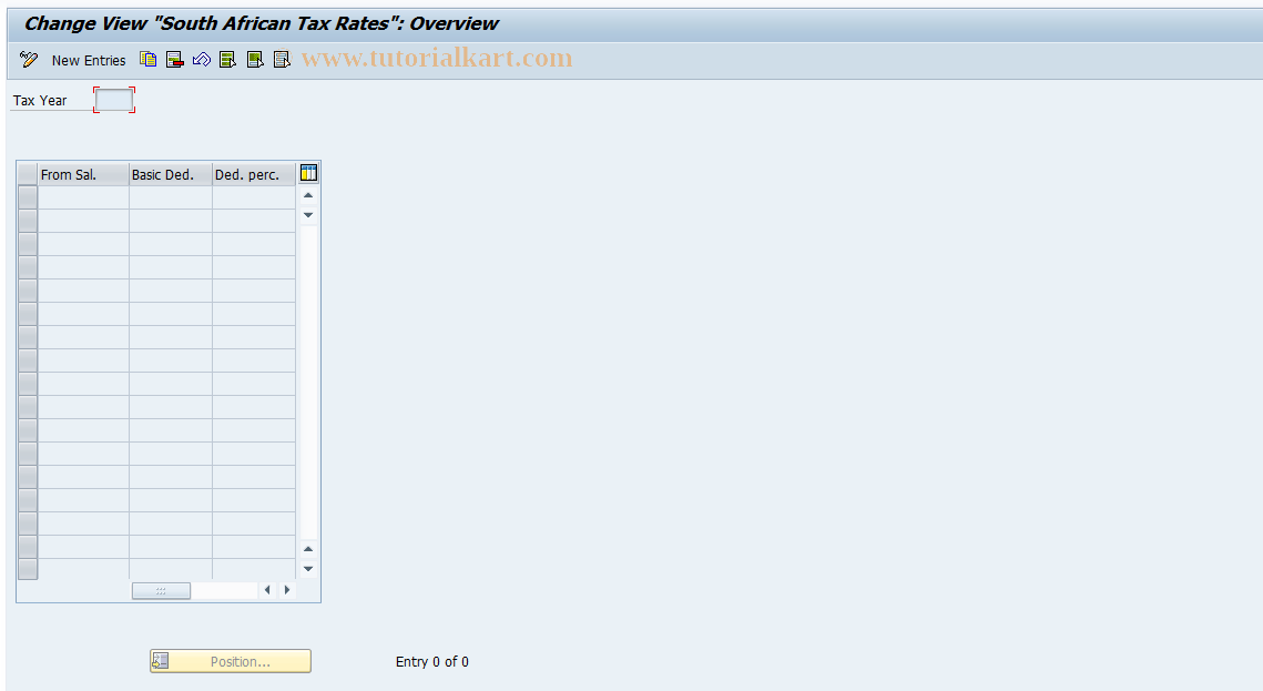 SAP TCode S_AHR_61002269 - IMG-Aktivität: OHAW2001