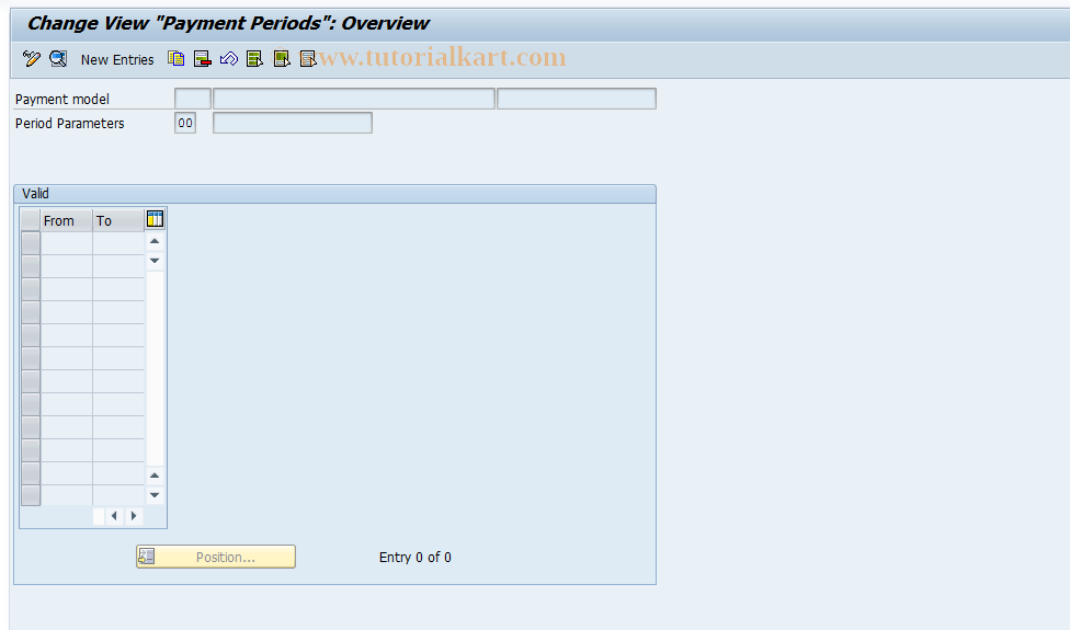 SAP TCode S_AHR_61002304 - IMG-Aktivität: OHITW1012