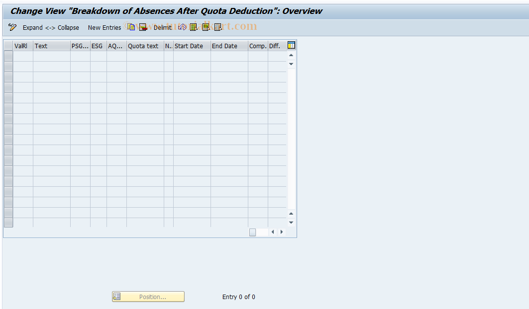 SAP TCode S_AHR_61002311 - IMG-Aktivität: OHATW_AB200