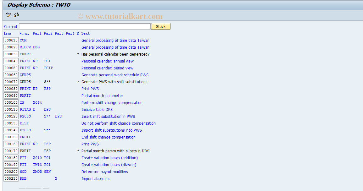 SAP TCode S_AHR_61002327 - IMG-Aktivität: OHATW_TI210