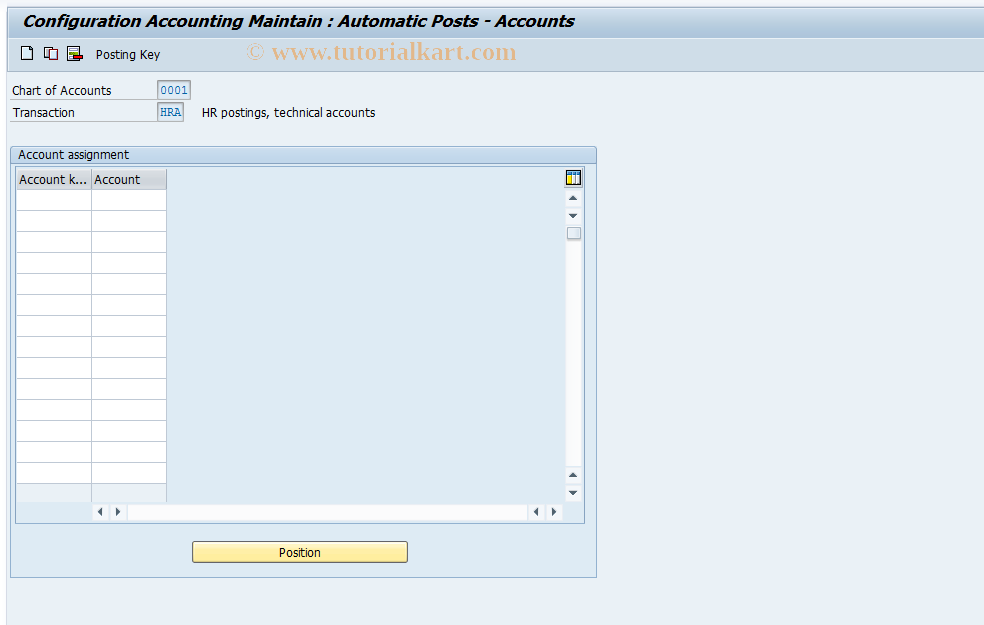 SAP TCode S_AHR_61002349 - IMG-Aktivität: OHAWRI056