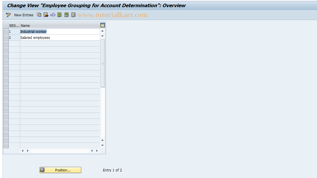 SAP TCode S_AHR_61002376 - IMG-Aktivität: OHAWRI015