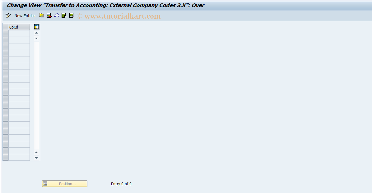 SAP TCode S_AHR_61002383 - IMG-Aktivität: OHAWRI090