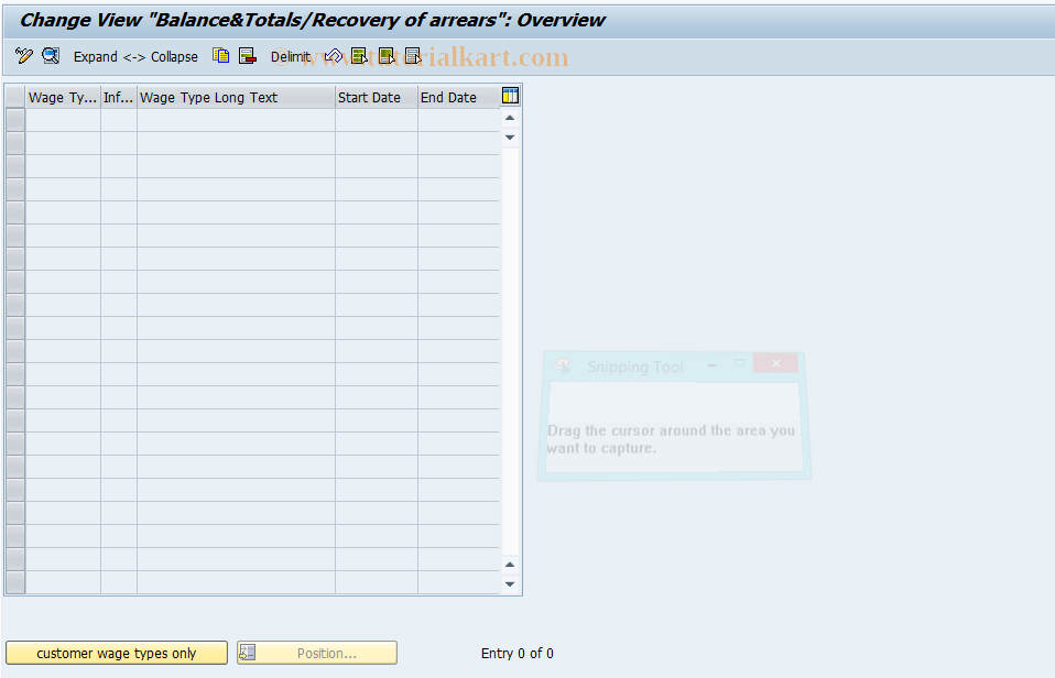 SAP TCode S_AHR_61002386 - IMG-Aktivität: OHATW1016