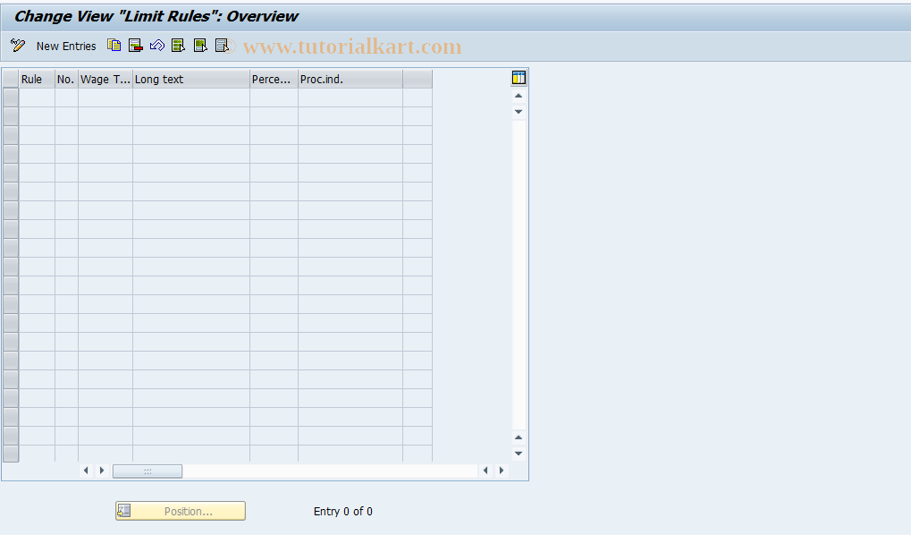 SAP TCode S_AHR_61002388 - IMG-Aktivität: OHATWR1024