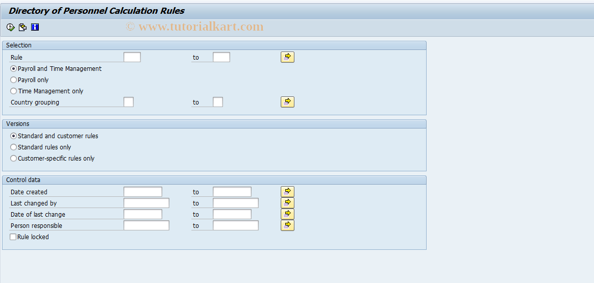 SAP TCode S_AHR_61002400 - IMG-Aktivität: OHATW_AB010