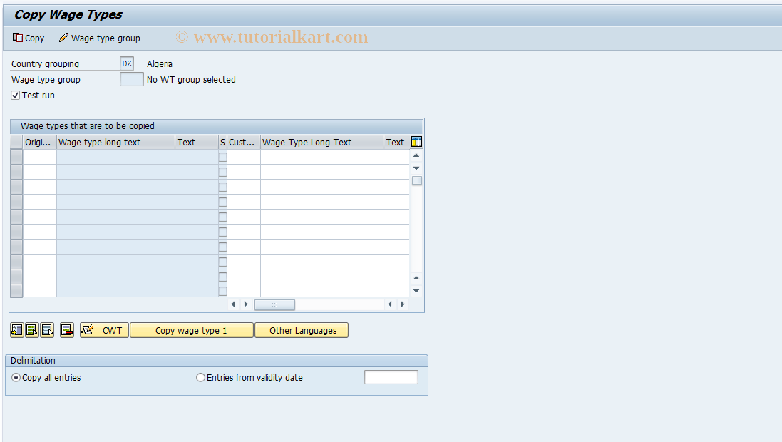 SAP TCode S_AHR_61002403 - IMG-Aktivität: OHATW_NH221