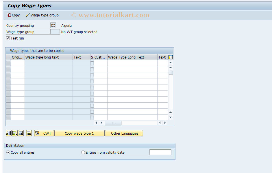 SAP TCode S_AHR_61002457 - IMG-Aktivität: OHATW_NH211