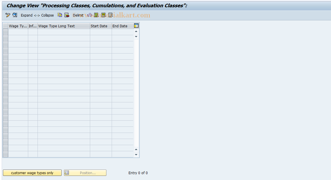 SAP TCode S_AHR_61002493 - IMG-Aktivität: OHAWCWS11