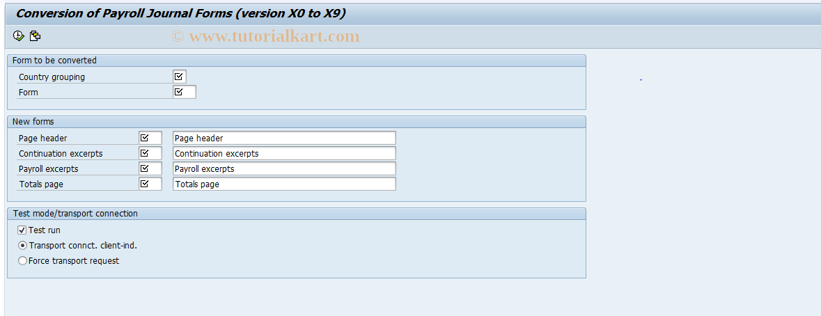 SAP TCode S_AHR_61002513 - IMG Activity: OHAC601