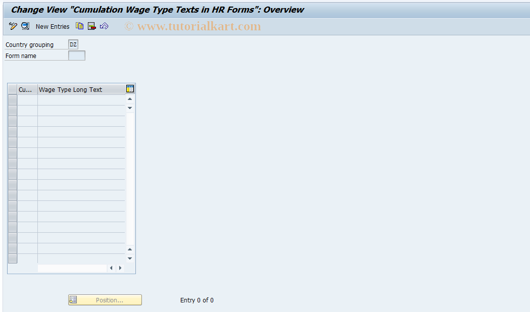 SAP TCode S_AHR_61002515 - IMG-Aktivität: SIMG_OHATW_424