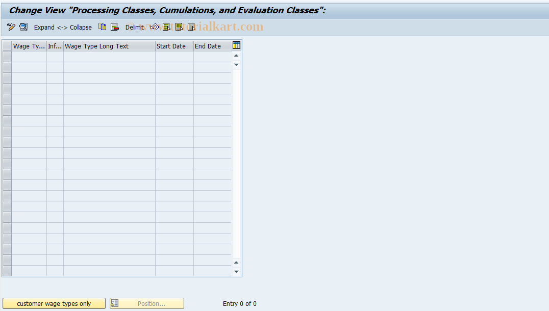 SAP TCode S_AHR_61002517 - IMG Activity: OHACREV02