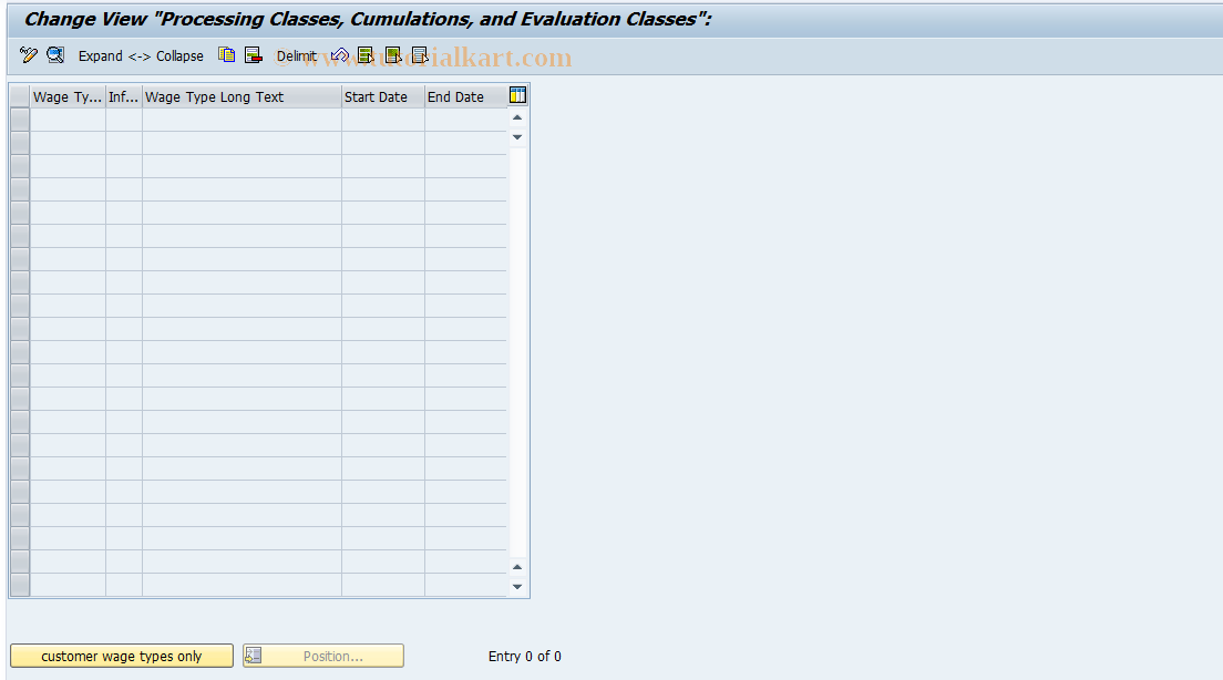 SAP TCode S_AHR_61002519 - IMG Activity: OHAALR000